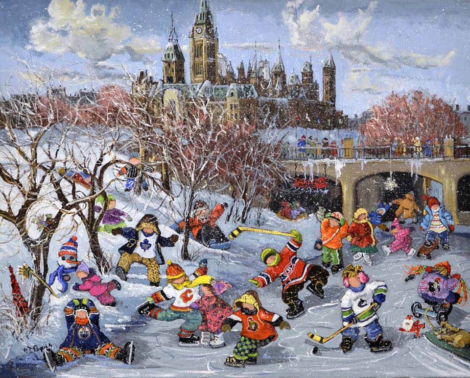 Fun on the Rideau Canal 1000 piece puzzle by Pauline Paquin. Photo from My Toy Store Facebook Page.