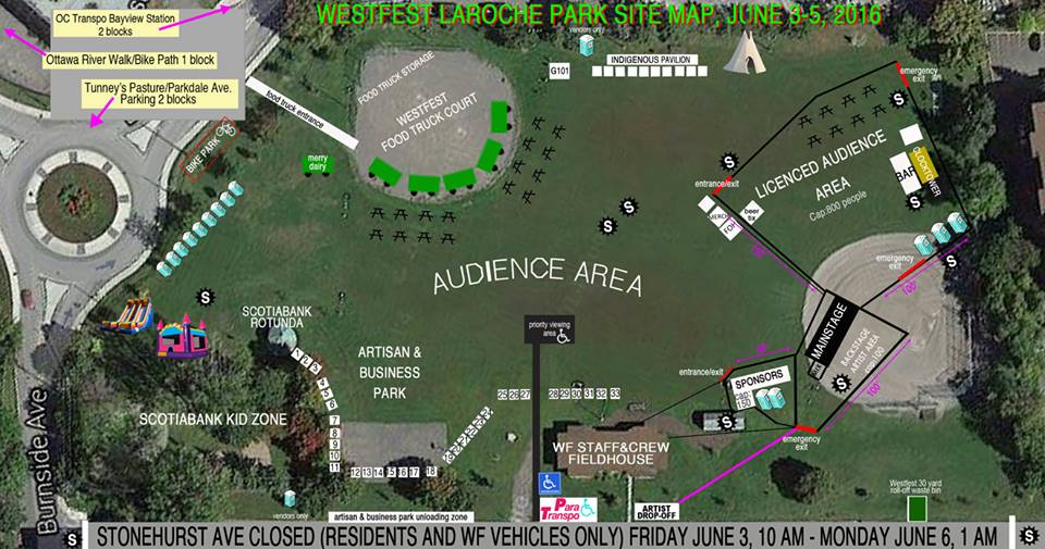 Laroche Park Westfest layout