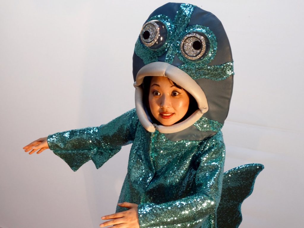 Sachie Mikawa in Fish Saw. Photo courtesy of the Ottawa Fringe Festival.