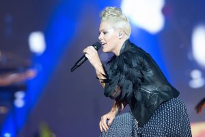 Pink brought her show to Ottawa for the first time. She headlined the City Stage on Sunday night at Bluesfest. Photo by Mark Horton.