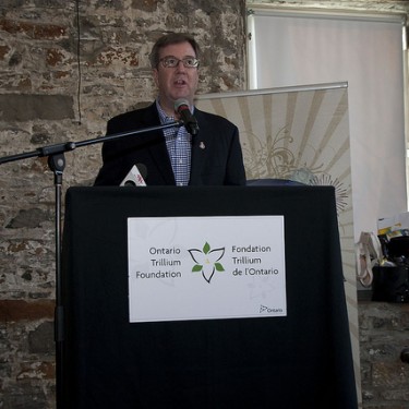 Watson giving speech