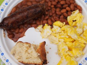 PFM's famed farmer's breakfast courtesy of the Preston Farmers' Market. 