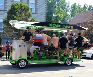 Just $5 for a pedal bus ride through Montebello.