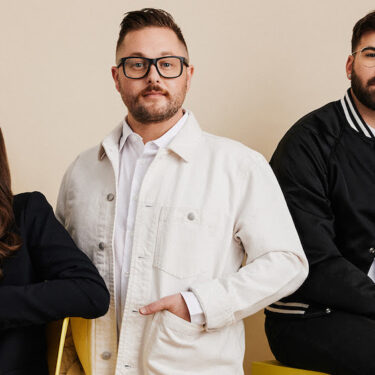 Brendan de Montigny (centre) takes over as the new director and owner of Studio Sixty Six. Sam Loewen (right) remains as the gallery’s creative director, and Ginny Stovel (left) will be the new director of operations. Photo courtesy Studio Sixty Six